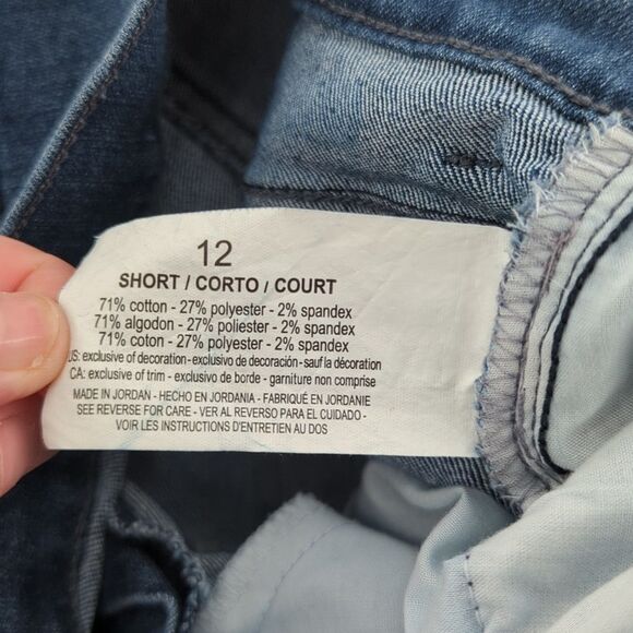 Gloria Vanderbilt Amanda Blue Straight Leg Jeans Medium Wash Size 12 Short 30x28 - Picture 4 of 8
